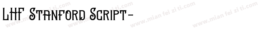 LHF Stanford Script字体转换